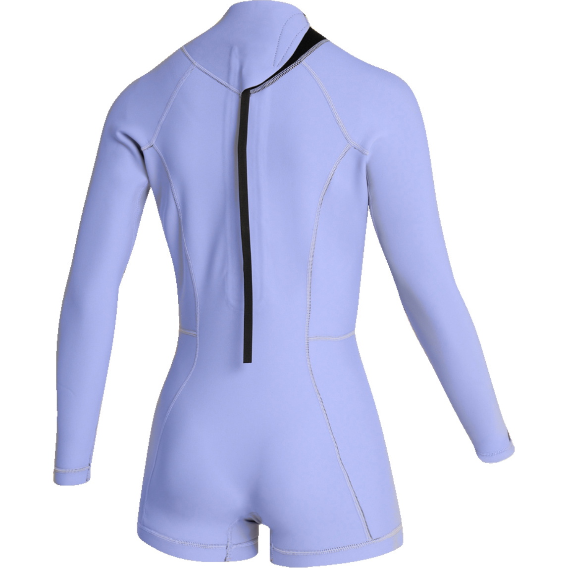 2026 Mystic Dames Lunar 2/2mm Rug Ritssluiting Lange Mouwen Shorty Wetsuit 35000.260071 - Iris Blue